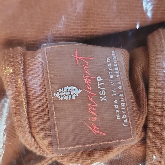 OFFER New Free People FP Movement Hot Shot Onesie XS Jumpsuit Red Earth Romper - Picture 11 of 15